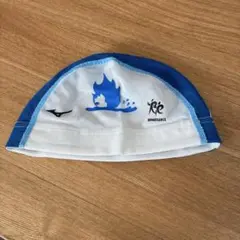 ルネサンスS級用水泳帽 Lサイズ ホワイト/ブルー