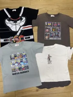 男の子　ウルトラマン　仮面ライダー Tシャツ 4枚セット
