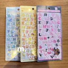 ボンボンドロップシール　サンリオもじ　ポチャッコ　キティ　ポムポムプリン