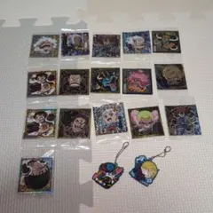 《在庫処分 SALE》ワンピース シール16枚＆キーホルダー２点セット