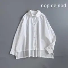 nop de nod ノップドゥノッド Ciel ペタルカラーコットンシャツのサムネイル