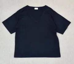 handvaerk 半袖Tシャツ 黒 Ｖネック フリーサイズのサムネイル