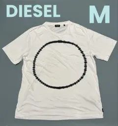 DIESEL Tシャツ ホワイト サークルプリント Mサイズのサムネイル