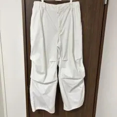 ホワイトワークパンツ カーゴパンツ