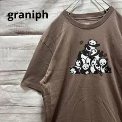 新品 graniph ローリングパンダ Tシャツ バクくん S 茶色 タグ付きのサムネイル