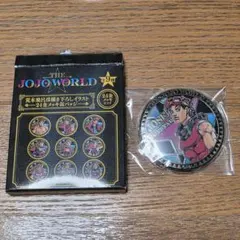 JOJOWORLD 24金メッキ 缶バッジ ジョセフジョースター 新品未使用