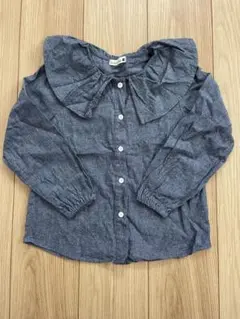 branshes 長袖シャツ 130 ダークブルー