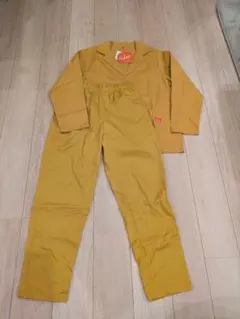 クックマン　セットアップ　シェフパンツ　ジャケット　マスタード