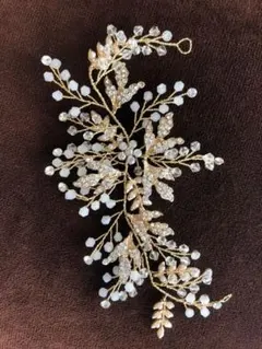 ウェディング　ヘッドドレス　小枝