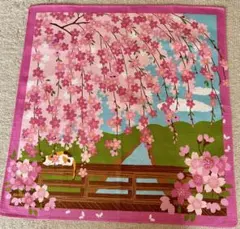 三毛猫みけのゆめ日記 小ふろしき 4月【みけのお花見】