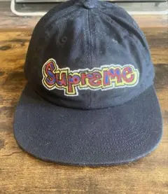 シュプリーム Supreme gonz マルチカラー　刺繍　ブラック キャップ