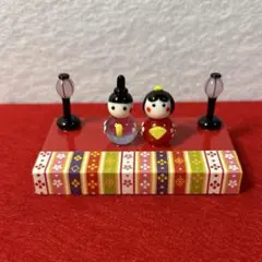 ひいな遊び雛　ガラス細工　ミニチュア