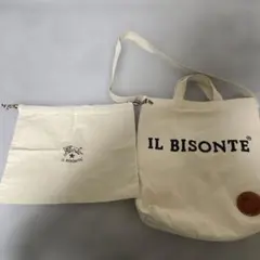 IL BISONTE ロゴ入りトートバッグ &巾着袋