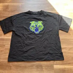 スプレイプレミアム Tシャツ F 黒 トラ 虎 サガラ刺繍 スリット 古着のサムネイル