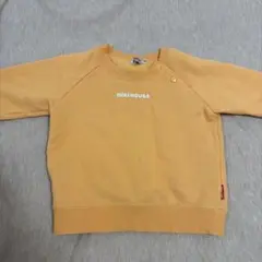 Miki House オレンジ トレーナー 80