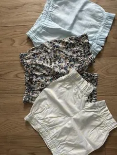 ボトムスセット（花柄・水色・ドット）