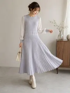 【タグ付き】プロポーションボディドレッシング シアースリーブニットワンピース