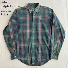 80s USA製 Polo by Ralph Lauren チェックシャツ 16