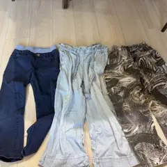 キッズ デニムパンツ 3本セット120