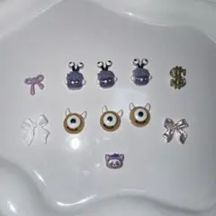 ③ネイル　パーツ　デコ　6点