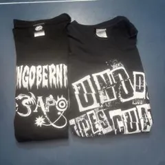 グラフィックプリント Tシャツ Lサイズ ブラックのサムネイル
