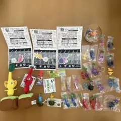ピクミン pikmin ぬいぐるみキーホルダーと消しゴムセットのサムネイル