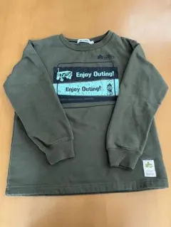 LOGOSトレーナー カーキ　裏起毛　150