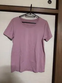 ユニクロ　エアリズムTシャツ　ピンク　パープル