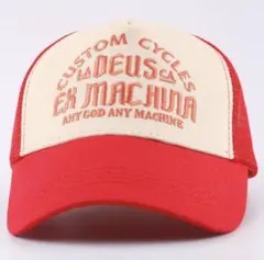 キャップ メッシュ 帽子 トラッカー アメカジ 刺繍 ヴィンテージ バイカラー