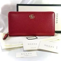 極美品 GUCCI ジップウォレット ラバーエフェクト 箱付き 504 - メルカリ