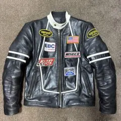 フ*ョ様 VANSON TJP レザージャケット ライダース　パッチ付 グレーU VANSON TJP レザージャケット ライダース パッチ付 グレーU - メルカリ
