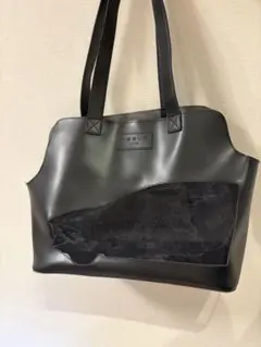 テスラ　ペットバッグ　ブラック　合成皮革