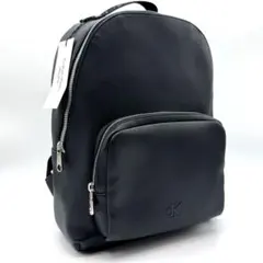 Calvin Klein Jeans ブラックバックパック レザー 革 ブラック