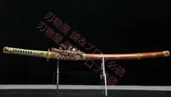 紅塵過客 炎状焼き刃 鵜首造 打刀 日本刀 模造刀 銅装具 コレクション
