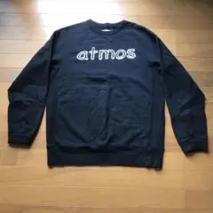 atmos ネイビー スウェットオーバーサイズトレーナー