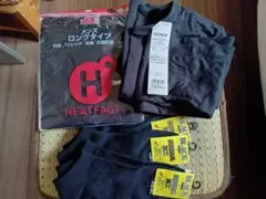 HEATFACT メンズ ロングタイツ Mサイズ　3点セット