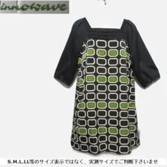 m25928・値下★innowave★チュニック6分袖・胸元前後横タック