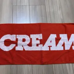 CREAM ロゴ入りタオル 赤