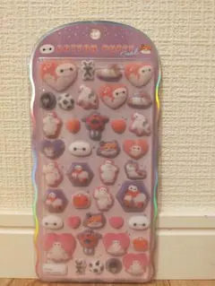 ディズニー　ベイマックス　コットンパフィー　ボンボンドロップ　うるちゅる　シール