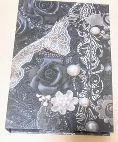 BOOK型おすそ分けファイル ブック型 土台 コラージュ素材 紙モノ 黒 白 茶