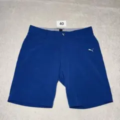 40 プーマゴルフ　ゴルフウェア　ズボン　パンツ　ブルー　79 M