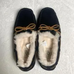 美品☆UGG アグ モカシン スエード ネイビー