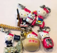 【まとめ売り】ご当地キティ 5点セット 根付 チャーム（2000年代レトロ）