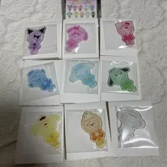 【匿名配送】セミコンプ　9点セット　サンリオ ペンライト型アクリルステッカー