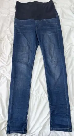 UNIQLO マタニティ スキニーデニムパンツ ダークブルー Sサイズ