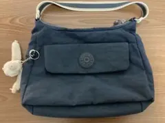 [美品] Kipling キプリング トートバッグ ネイビー
