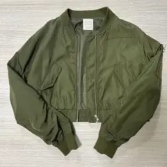 【週末限定お値下げ】LOWRYS FARMオリーブグリーン MA-1ジャケット