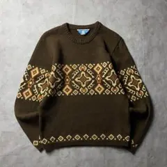【入手困難】80s Norsewear ニュージーランド製 ニット ノルディック