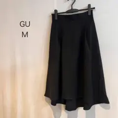 M1274 ジーユー GU ブラック フレアスカート Mサイズ