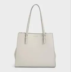 【新品未使用】 Beryl ベリル リサイクルレザーバケツバッグ クリーム CHARLES & KEITH Beryl ベリル リサイクルレザーバケツバッグ （Cream